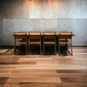 Wooden Floor Industrial Table