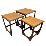 Load image into Gallery viewer, three Midcentury Teak Nesting Tables Victor Wilkins for G Plan
