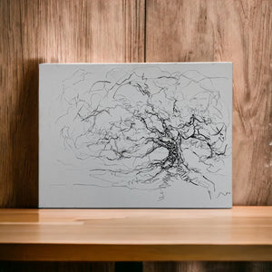 On Shelf Oak Tree Original Canvas Dale Kerrigan