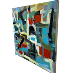Load image into Gallery viewer, Side On Original Artwork Abstract Blue Squares Dale Kerrigan

