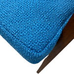 Load image into Gallery viewer, Blue Fabric Chippy Heath Telephone Table Hallway Seat
