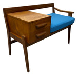 Load image into Gallery viewer, Teak Chippy Heath Telephone Table Hallway Seat
