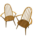 Load image into Gallery viewer, Elm Beech Ercol Windsor 365 Carver Chairs Two
