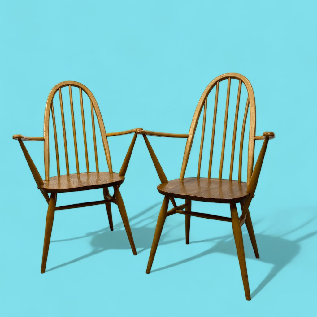 Ercol Windsor 365 Carver Chairs Two