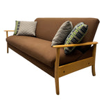 Load image into Gallery viewer, Beech Frame Midcentury Sofa Bed Scandart Danish Influence
