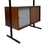 Load image into Gallery viewer, Teak And Painted Cupboard Midcentury Italian Room Divider 60s
