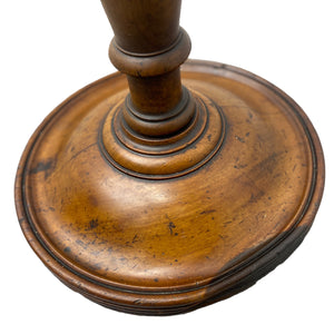 mahogany circular lamp base