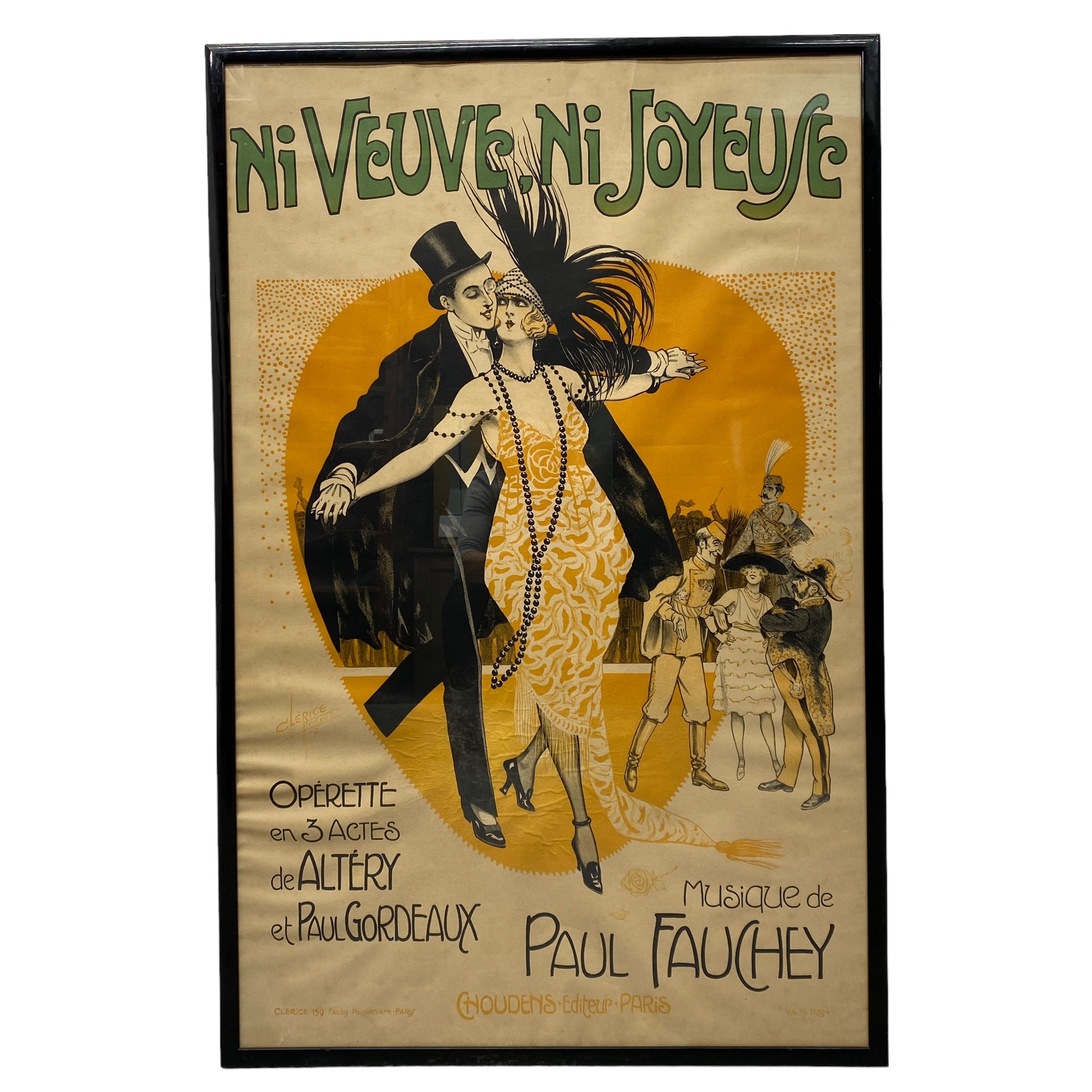 Art Nouveau Poster Opera Framed French
