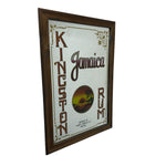 Load image into Gallery viewer, Vintage Mirror Kingston Rum Jamaica 1970s
