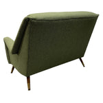Load image into Gallery viewer, Back Of Midcentury Two Seater Sofa Green
