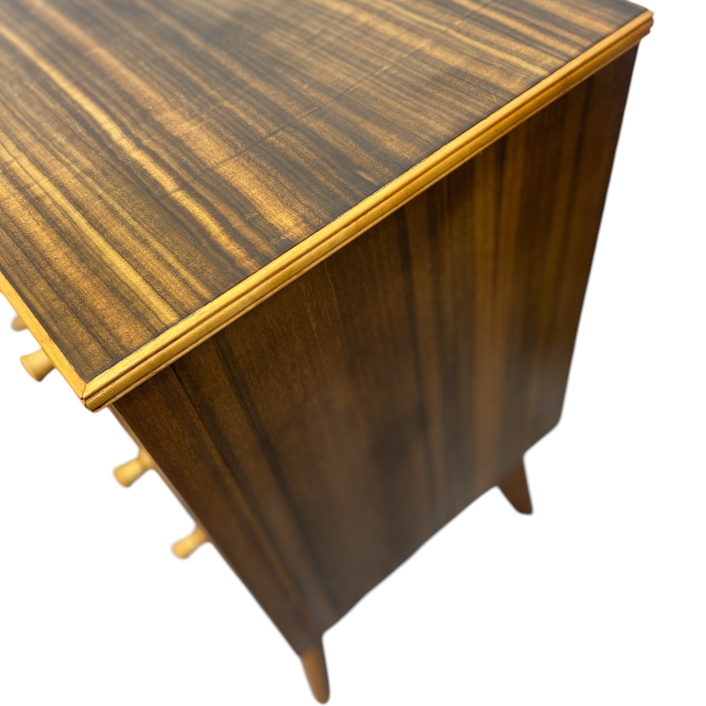 sycamore edging Midcentury Chest of Drawers Morris of Glasgow 1960