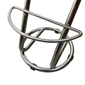 Chromed steel Footrest Stools