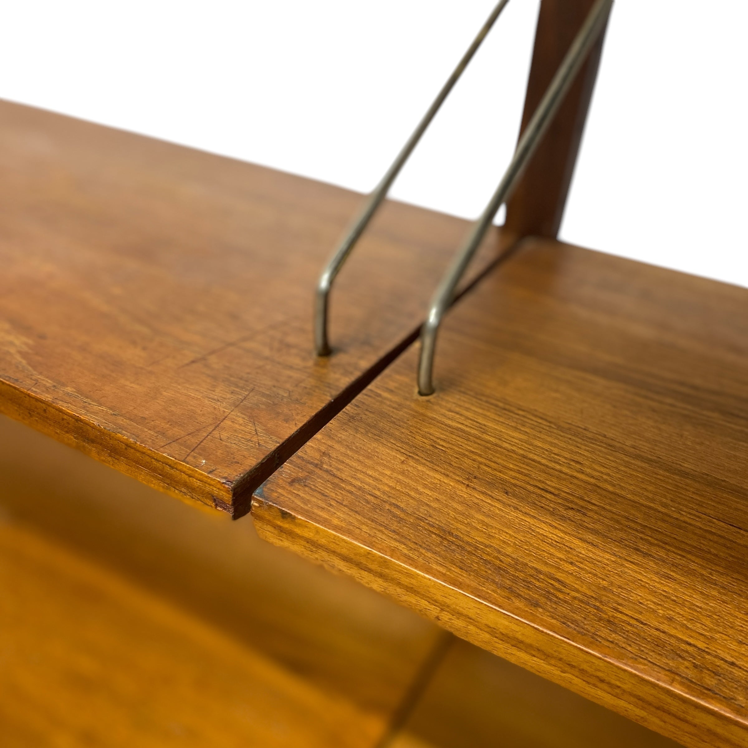 Teak Shelving Wall System Storage Modular Poul Cadovius 1960s Danish