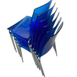 Load image into Gallery viewer, Stackable Dining Chairs Blue Frovi Six

