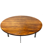 Load image into Gallery viewer, rosewood dining table chrome legs
