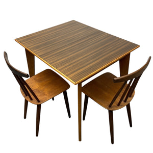 Square Midcentury Dining Table Walnut Morris Of Glasgow