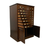 Load image into Gallery viewer, Open Cupboards Mahogany Office Drawers Filing Cabinet
