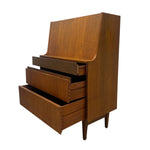 Load image into Gallery viewer, Drawers Open Midcentury Desk Bureau Teak Elliots of Newbury Danish Style
