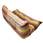 Load image into Gallery viewer, Triple three seater togo sofa piece rear view, with fading section
