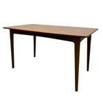 Load image into Gallery viewer, Wooden table with dark brown legs on a white background
