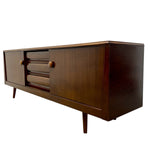 Load image into Gallery viewer, Wooden sideboard with three drawers and two cupboards 
