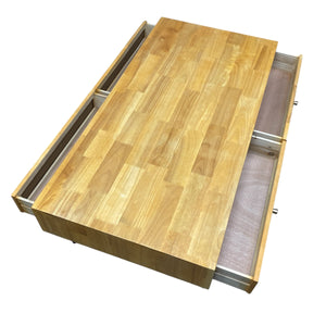 OPEN DRAWERS COFFEE TABLE STORAGE