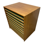 Load image into Gallery viewer, Wooden plan chest with multiple shelves on a white background
