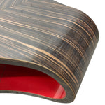 Load image into Gallery viewer, Wooden surface with red interior on a white background
