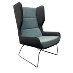 Load image into Gallery viewer, Blue Naughtone Hush Lounge Chair Wool Herman Miller Group
