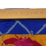 Load image into Gallery viewer, Artist Wall Hanging Vintage Wool 1980s
