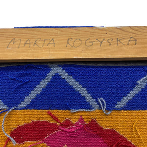Artist Wall Hanging Vintage Wool 1980s