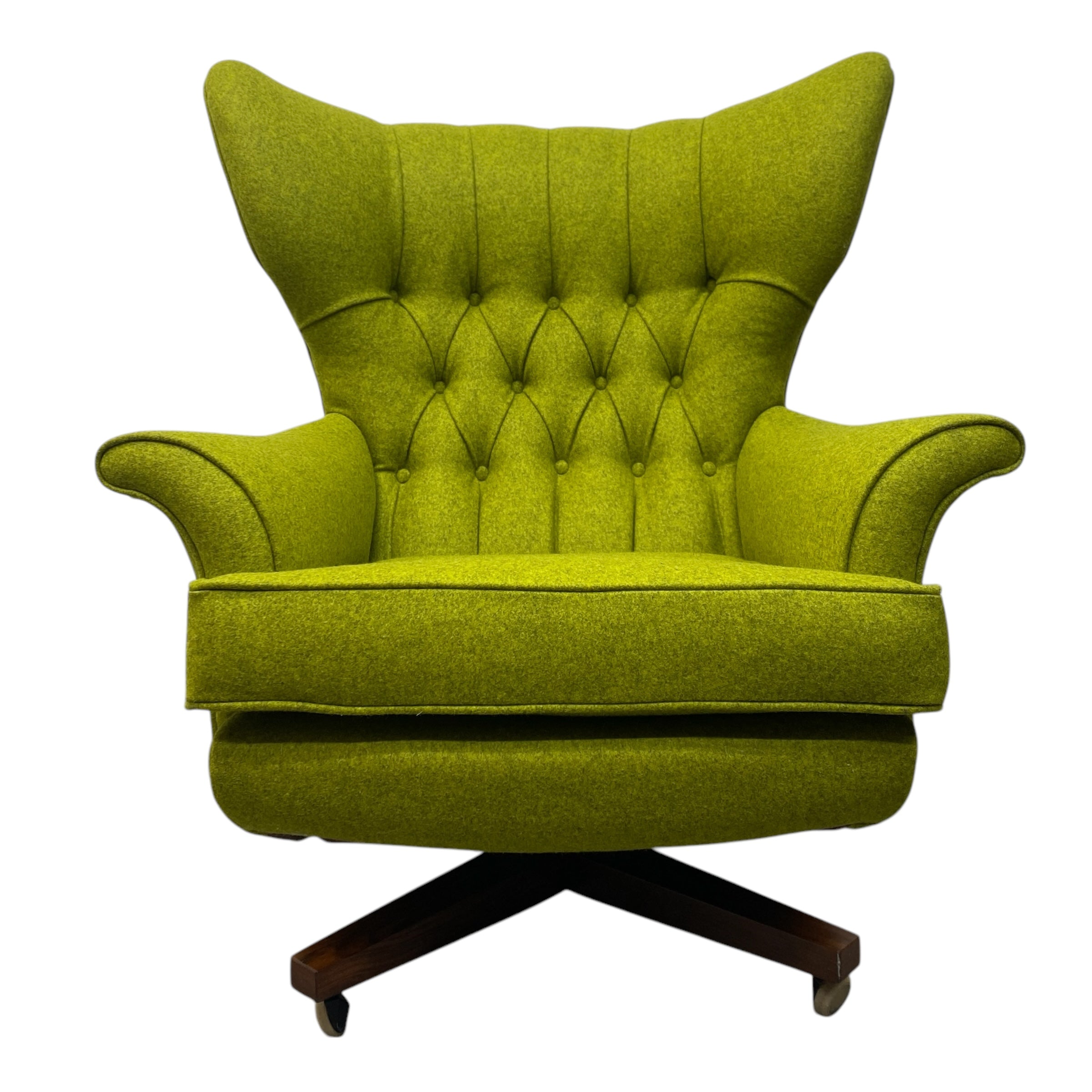 Blofeld Chair Green Wool Felt