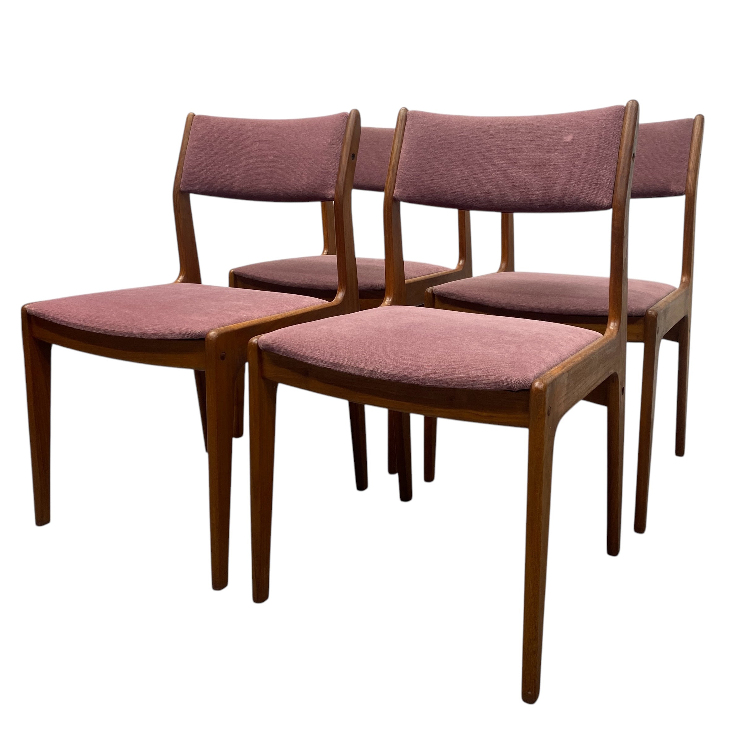 velor pink dining chairs