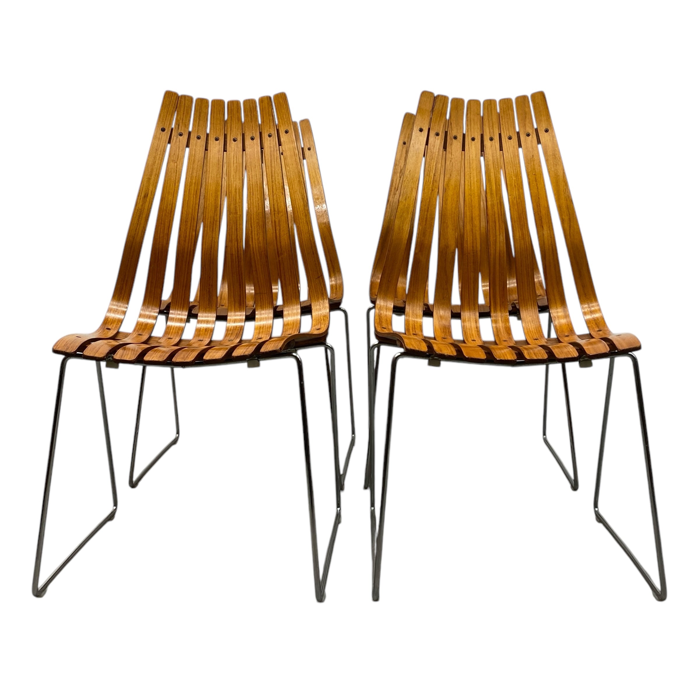 Midcentury Dining Chairs Hove Mobler 1960s Slatted Rosewood