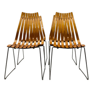 Midcentury Dining Chairs Hove Mobler 1960s Slatted Rosewood