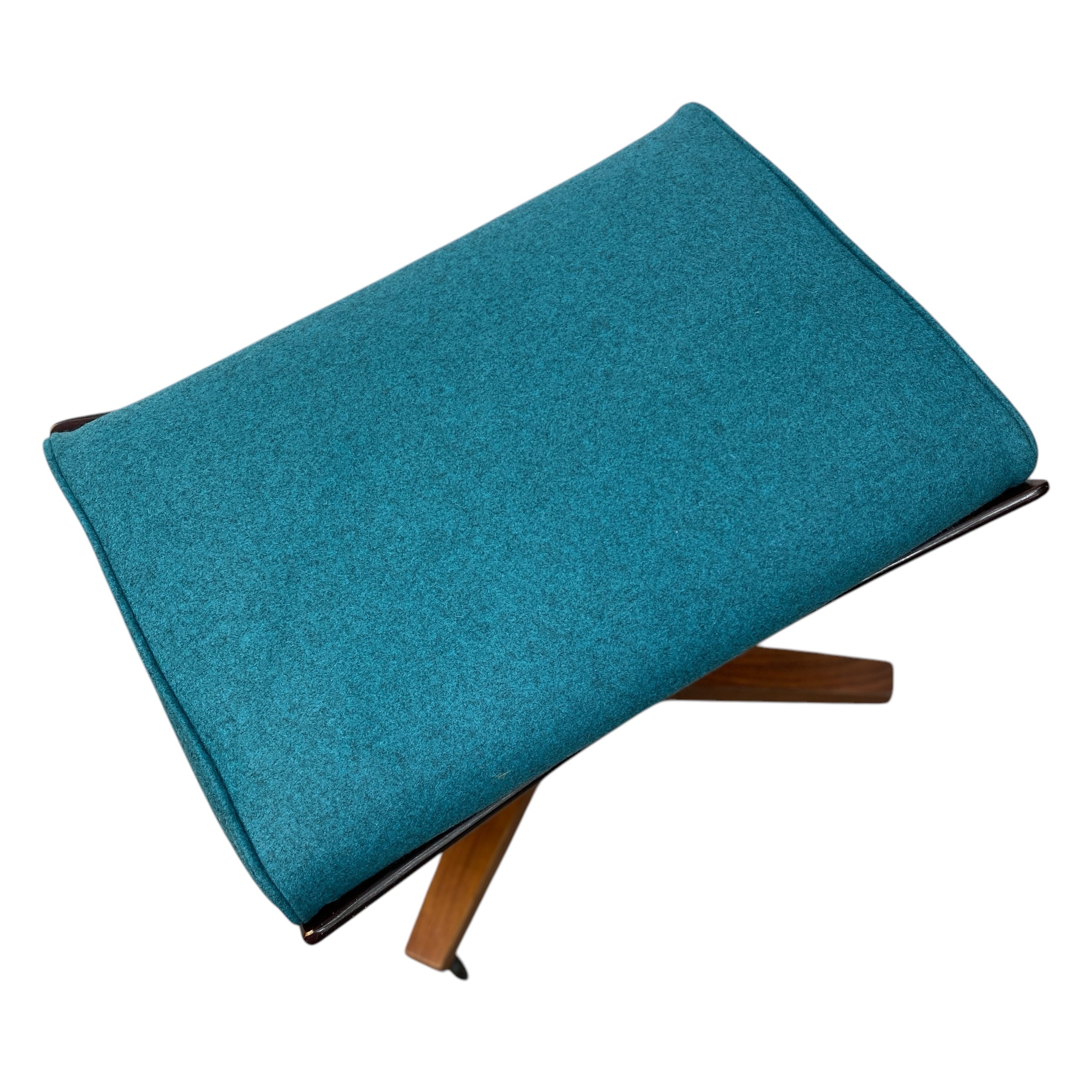 teal ottoman swivel base