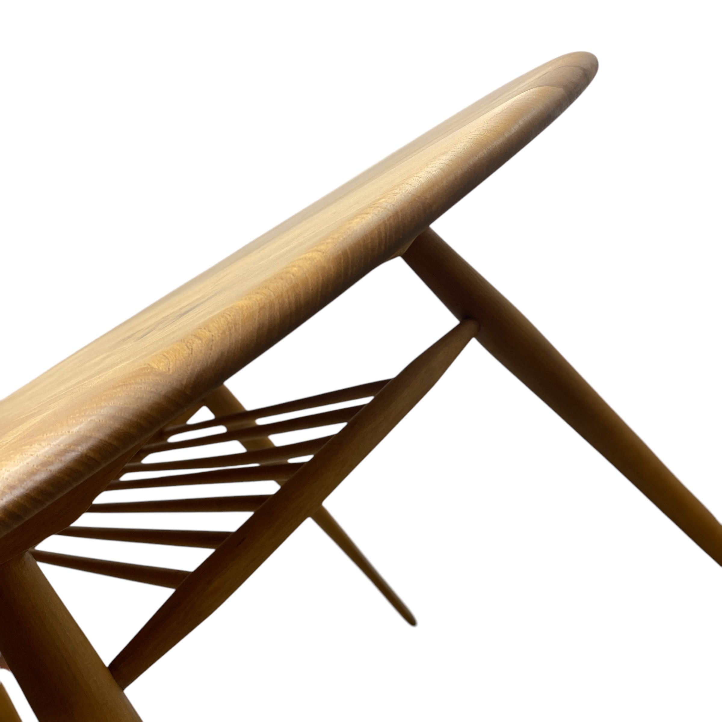 elm table top, beech table legs