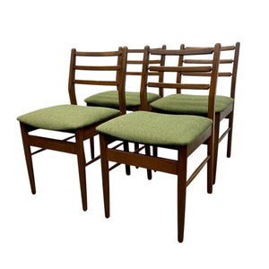 Camira Fabric And Teak Dining Chairs