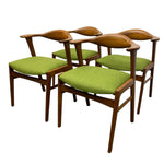 Load image into Gallery viewer, Four Midcentury Erik Kirkegaard Teak Dining Chairs Model 49
