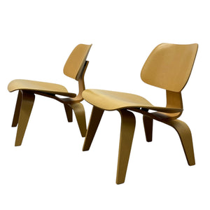 Pair Plywood Eames Chairs