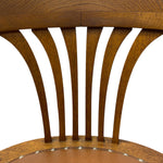 Load image into Gallery viewer, Wooden chair with slatted back on a white background
