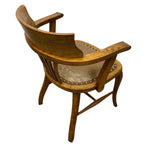 Load image into Gallery viewer, Antique Elbow Chair Oak Leather PAIR
