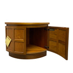 Load image into Gallery viewer, Nathan Squares Midcentury Teak Corner Unit DOOR OPEN
