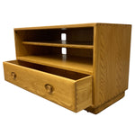 Load image into Gallery viewer, Wooden drawer unit with open drawer on a white background
