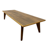 Load image into Gallery viewer, Wooden table with a brown finish on a white background
