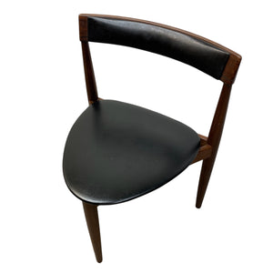 Chair with black seat and backrest on a white background