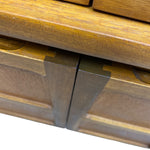 Load image into Gallery viewer, Close-up of a wooden drawer with a metal handle on a white background
