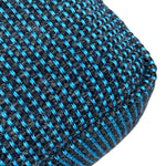 Load image into Gallery viewer, Close-up of black and blue woven fabric
