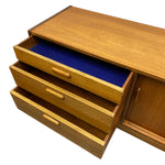 Load image into Gallery viewer, Wooden dresser with open drawers on a white background
