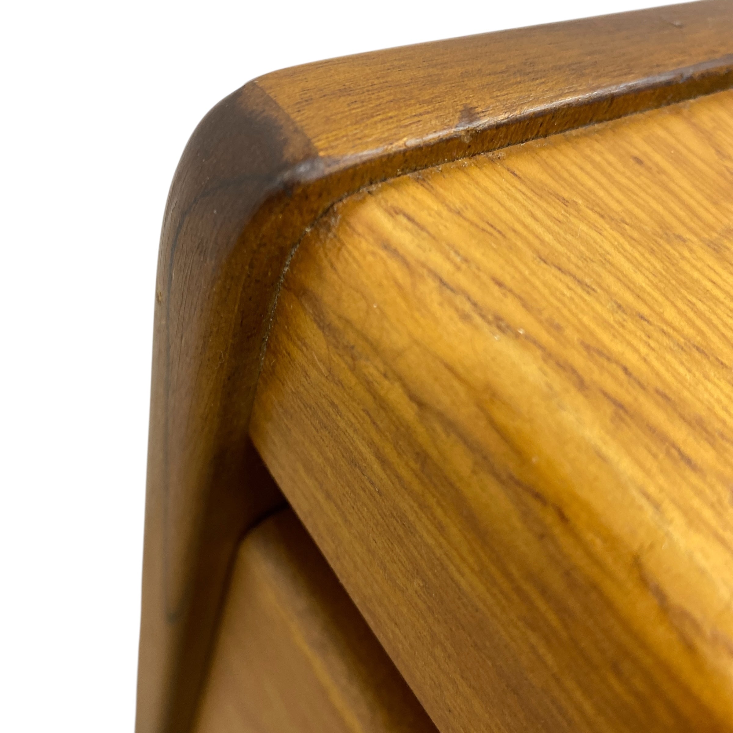 Close-up of a wooden surface with a visible grain pattern